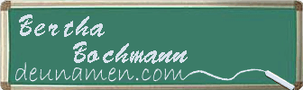 Bertha Bochmann Visitenkarte
